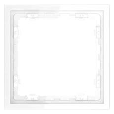 Изображение Рамка на 1 пост белый глянцевый VOLTUM S70