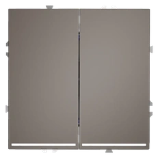 Изображение Выключатель встраиваемый VOLTUM S70 двухклавишный с подсветкой 10А (капучино)